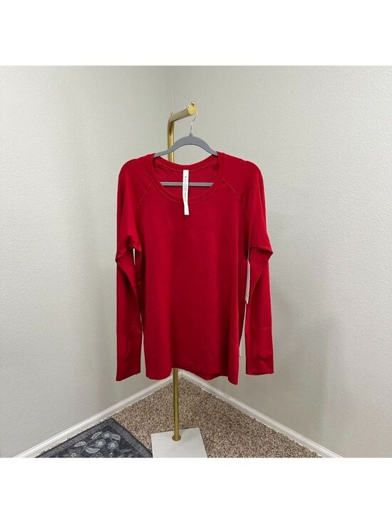 Lululemon Tops - Lululemon Swiftly Tech Long Sleeve 2.0 Crew Shirt Dark Red Womens Plus Sz 16 NEW